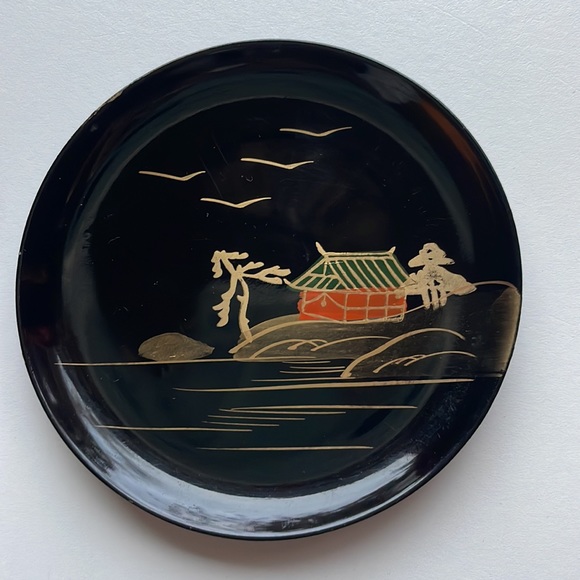 Vintage Laquerware Coaster Set - Picture 5 of 11